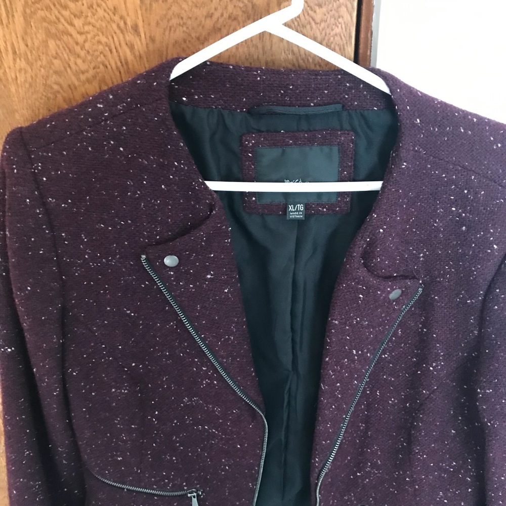 Burgundy jacket